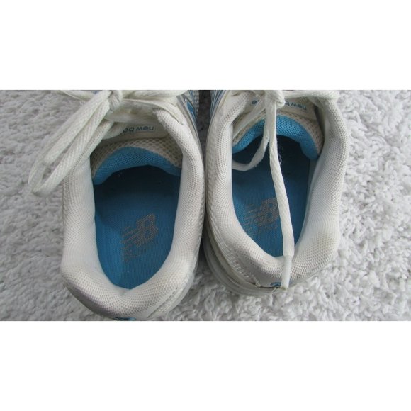 NEW BALANCE 847 Womens SIZE 9.5(2A) WHITE/AQUA WW847WB CUSHIONED WALKING SHOE - Picture 7 of 9